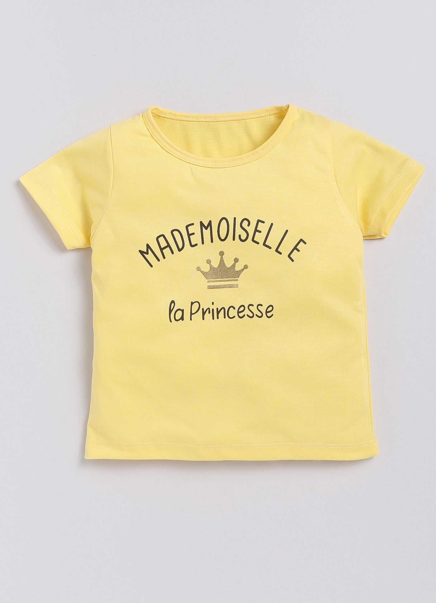 "Mommy Club 'Mademoiselle la Princesse' Royal Tee for Kids, Sizes 2-6 Years"